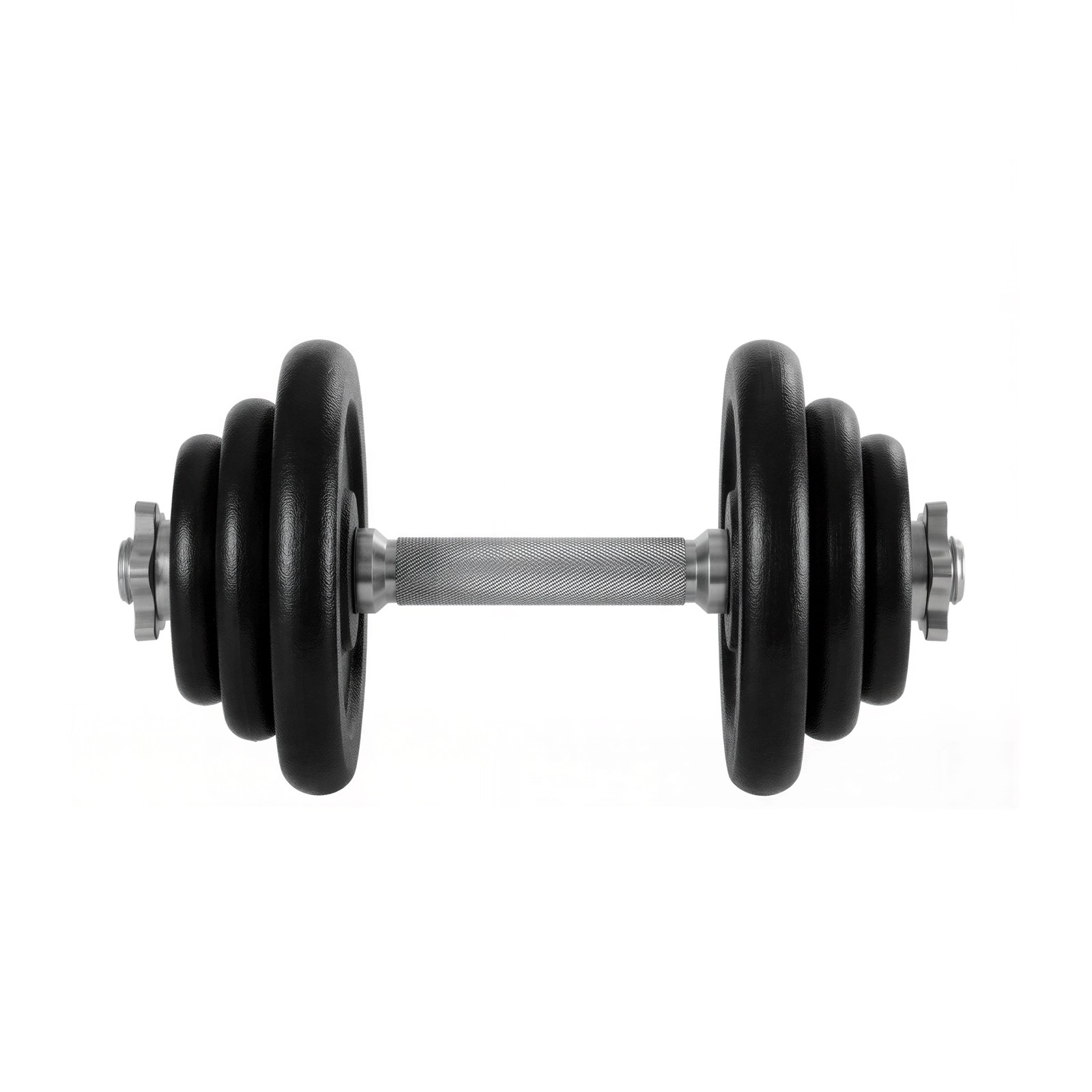 Reguleeritav hantlikomplekt, malm, must, 2 x 20 kg, 35 cm