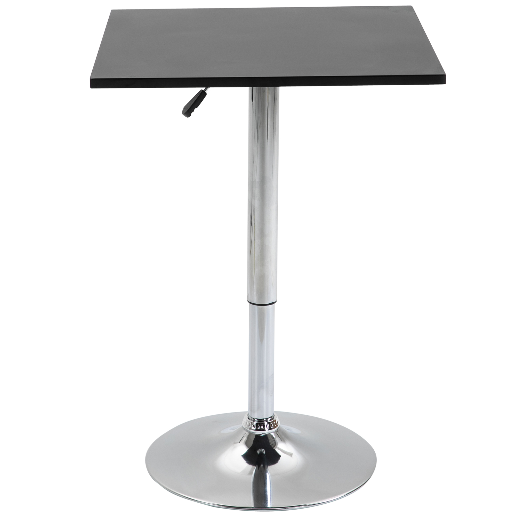 Regulējama augstuma bāra galds, 360° grozāms, melns/sudrabs, 60 x 60 x 69-93 cm - Image 8