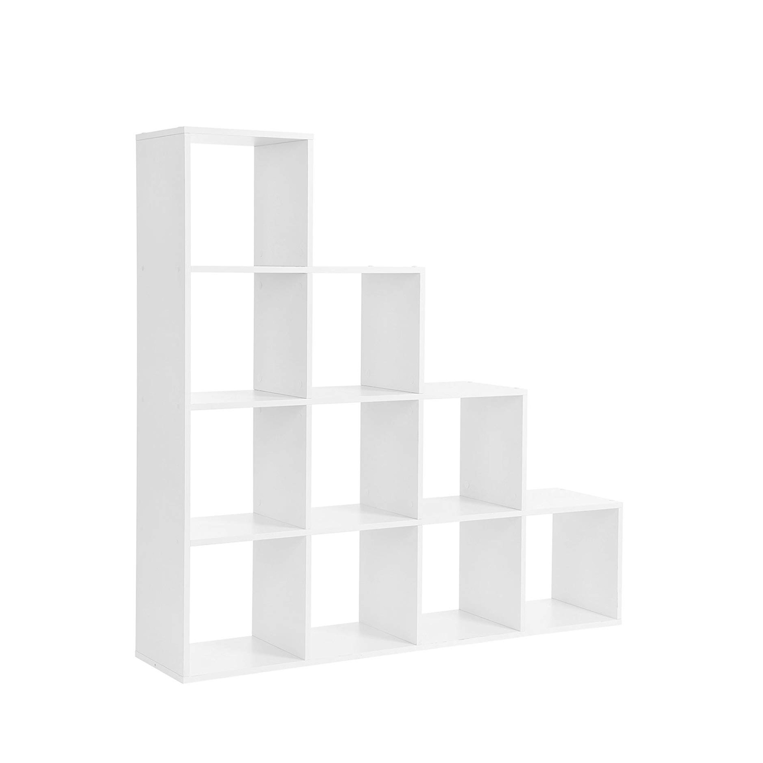 Kirjahylly, valkoinen, 10 kuutiolokeroa, 129,5 x 29 x 129,5 cm - Image 2