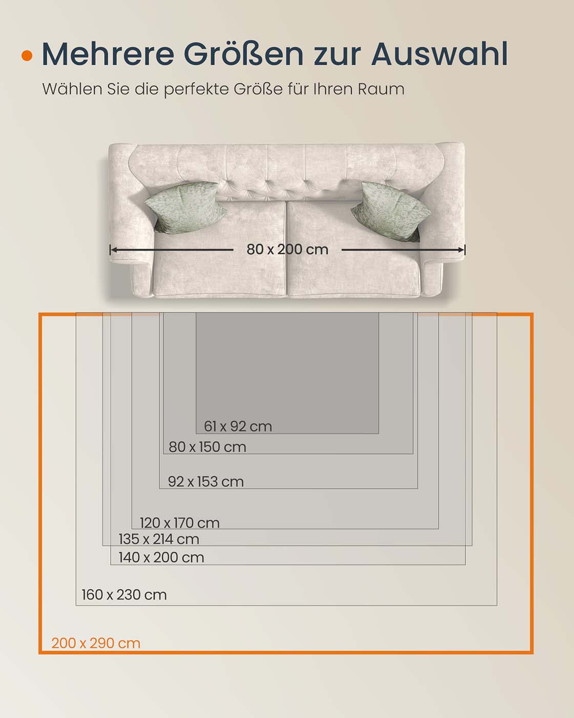 Vintažinis kilimas 200 x 290 cm, neslystantis, cappuccino smėlio spalvos - Image 6