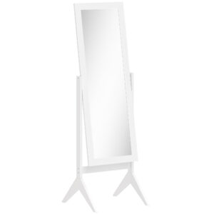 Pastatomas pilno ūgio veidrodis, baltas, 47 x 46 x 148 cm