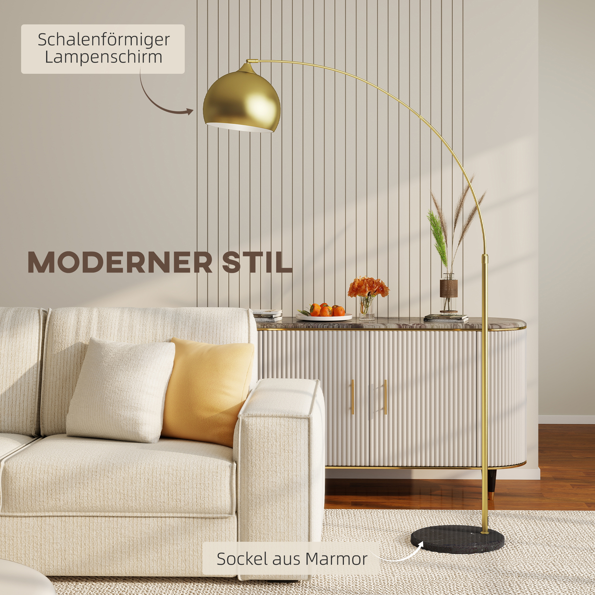 Kaarlamp, kuldne/must, 170-180 cm - Image 4