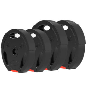 4-osaline raskusketaste komplekt, 2 x 7,5 kg ja 2 x 5 kg, must