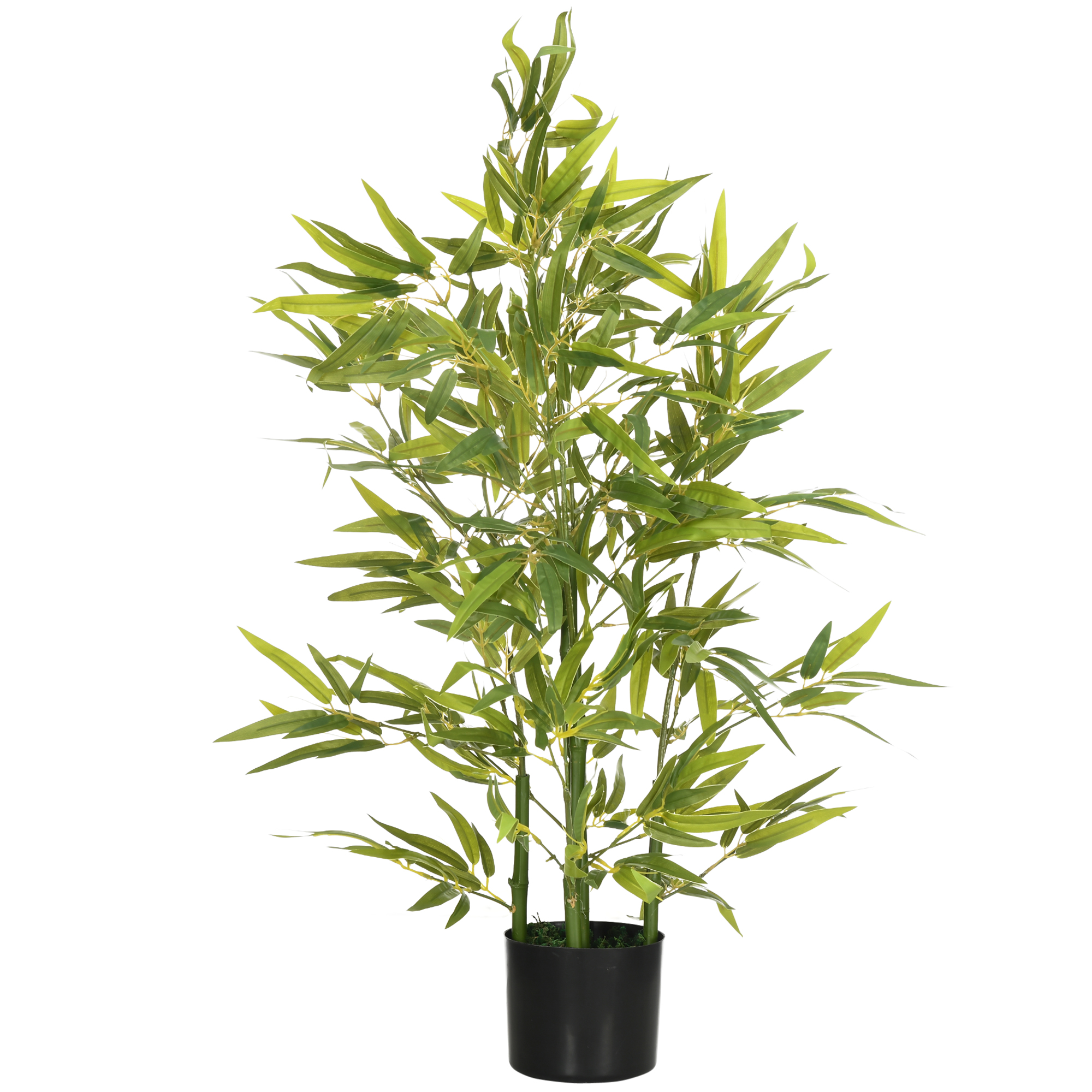 Tekobambu ruukussa, 5 runkoa, 504 lehteä, 90 cm, vihreä