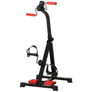 Pedaltrainer senioridele, must / punane, 56 x 44-56 x 75-97 cm