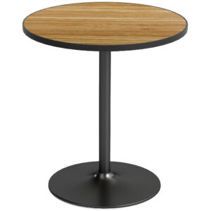 Apvalus valgomojo stalas, ąžuolo išvaizda, 70 cm, 2–4 asmenims