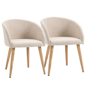 2 ruokatuolin setti, skandinaavinen muotoilu, puujaloilla, beige, 150 kg