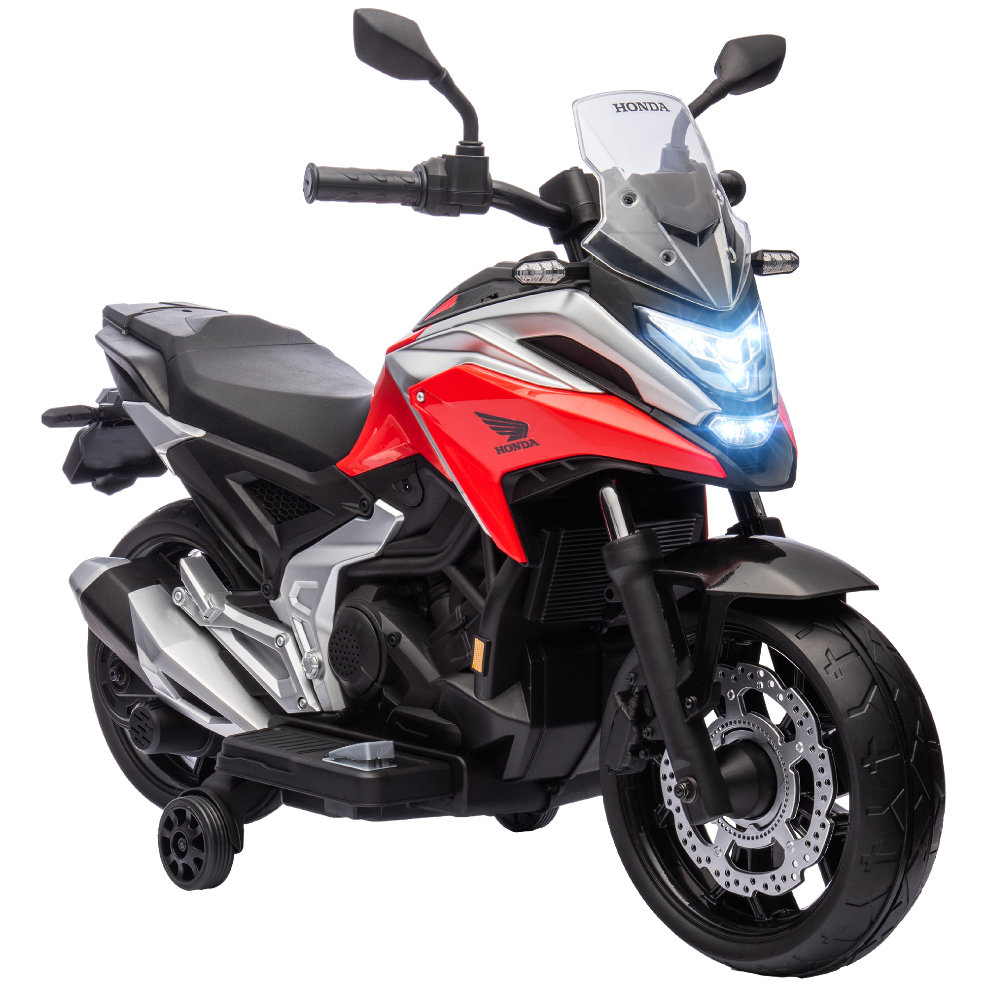 Honda elektrinis vaikiškas motociklas, raudonas, 107 x 46 x 75 cm, iki 30 kg
