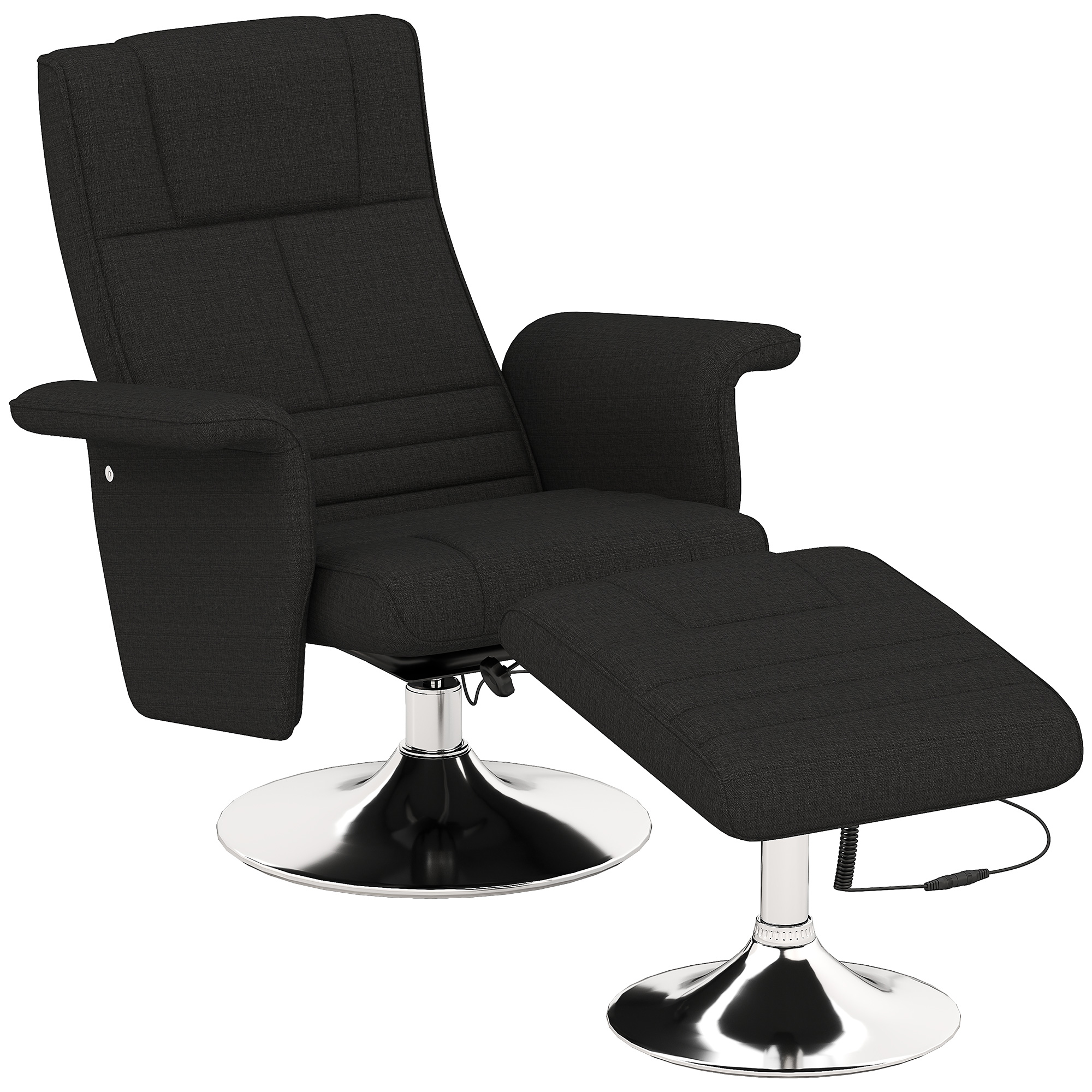 Masseeriv lamamistool tumbaga, must, 78 x 95 x 88 cm