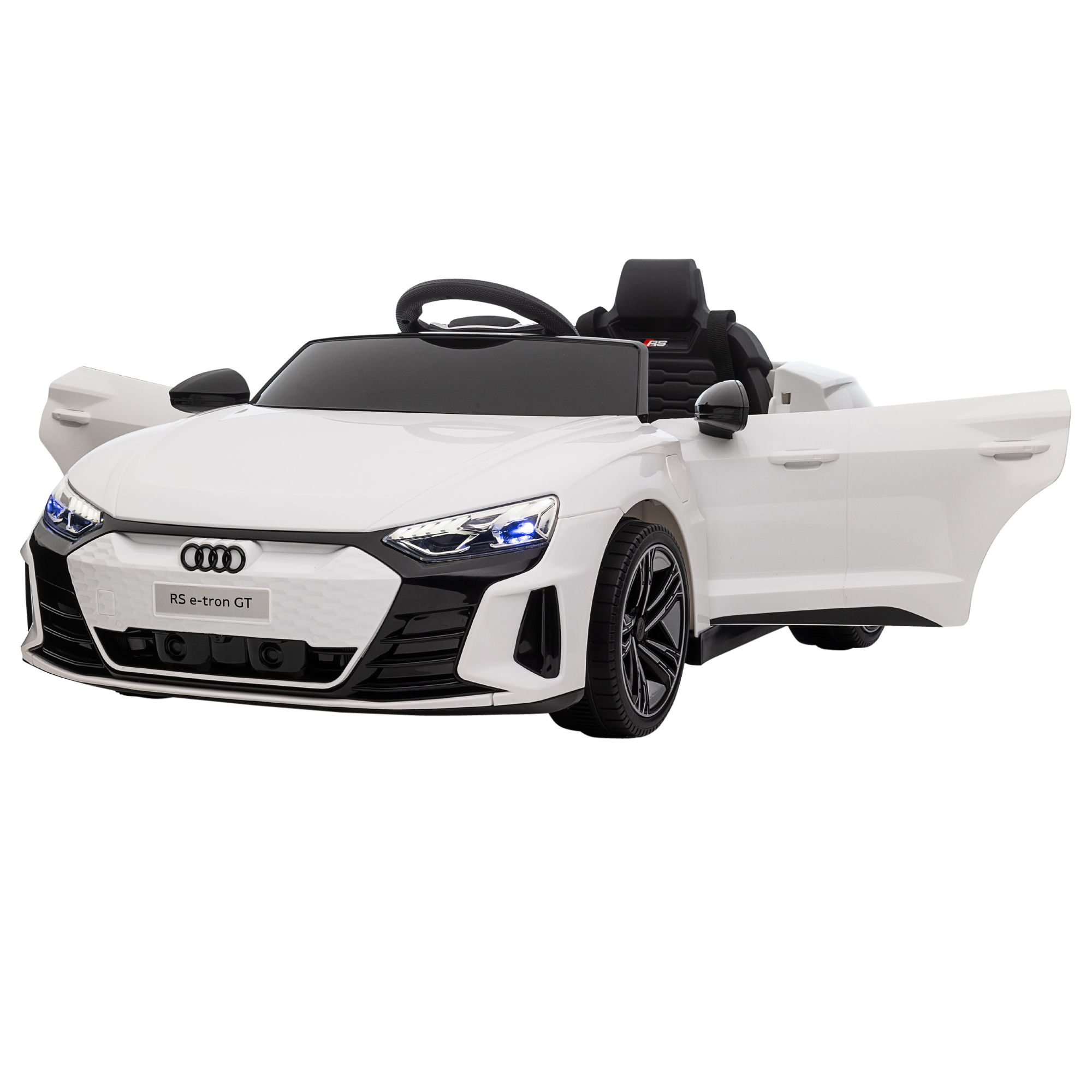 Lasten sähköauto Audi RS e-tron GT, valkoinen, 103 x 58 x 41 cm - Image 5