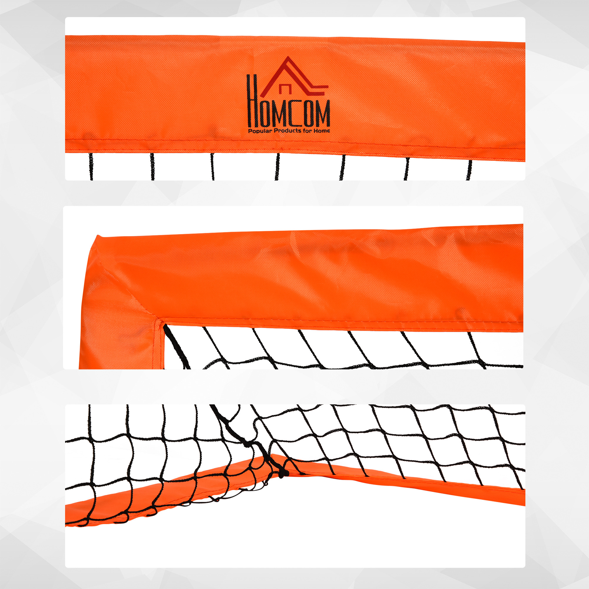 Futbolo vartų rinkinys, oranžinis, 183 x 90 x 90 cm - Image 6