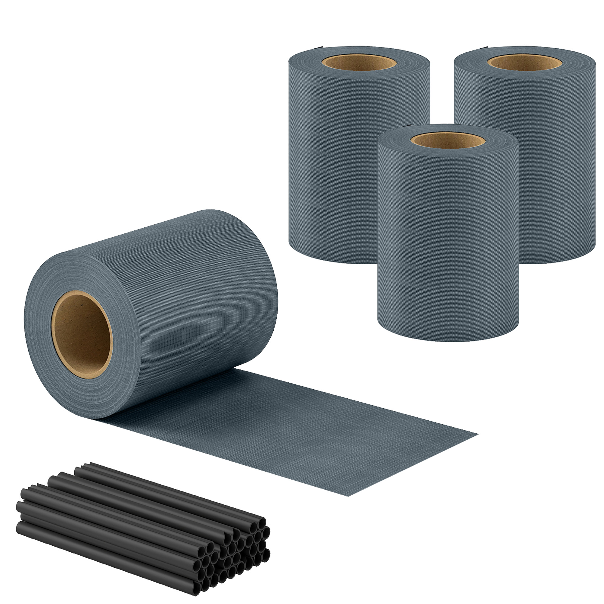 4-osaline privaatsuslintide komplekt aiale, plastik, hall, 14000 x 19 cm