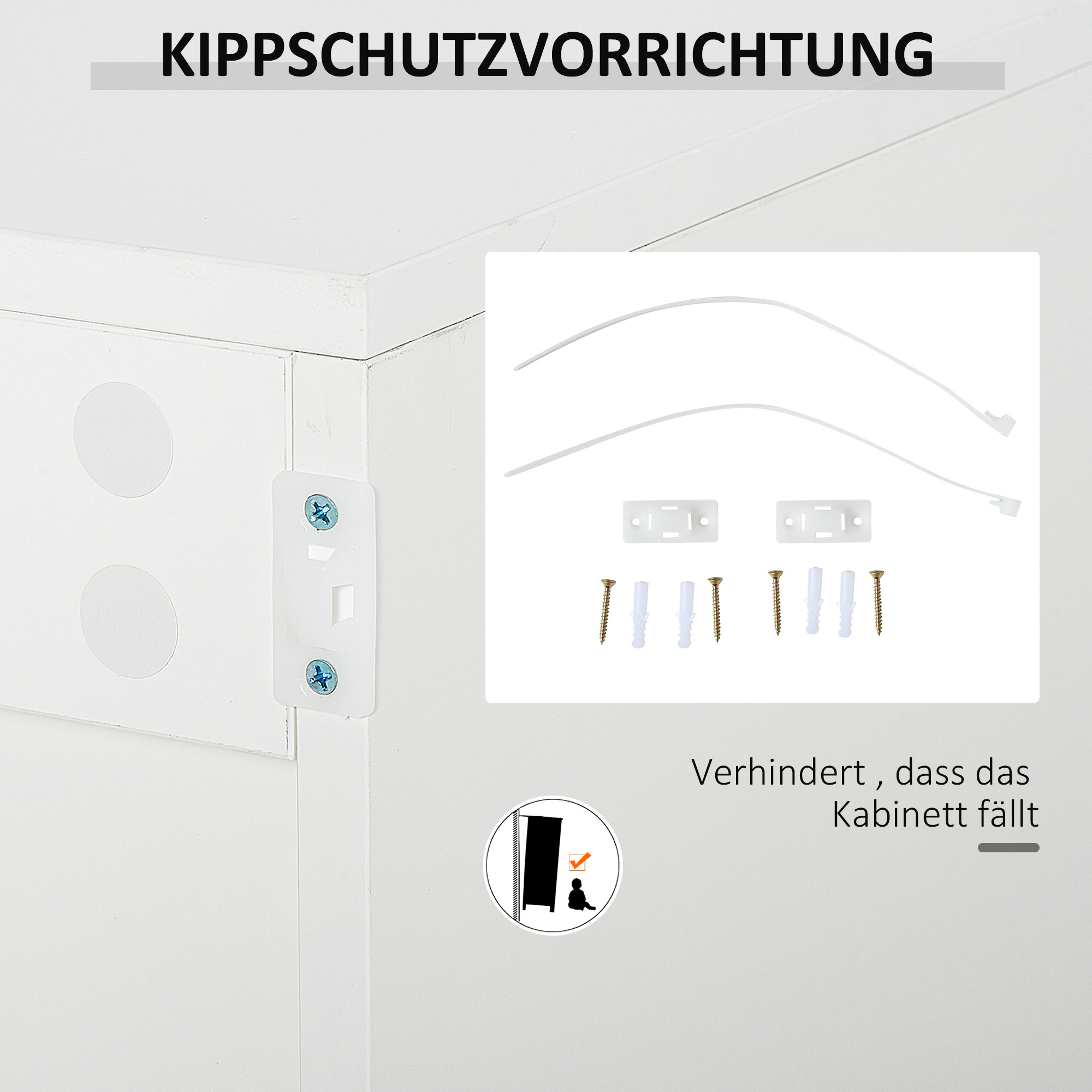 Sideboard kapp, 2 sahtlit, push-click, valge, 117 x 36 x 74 cm - Image 7