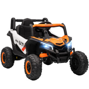 Lasten sähköinen maastoauto, 12V, oranssi, 96 x 61 x 56 cm