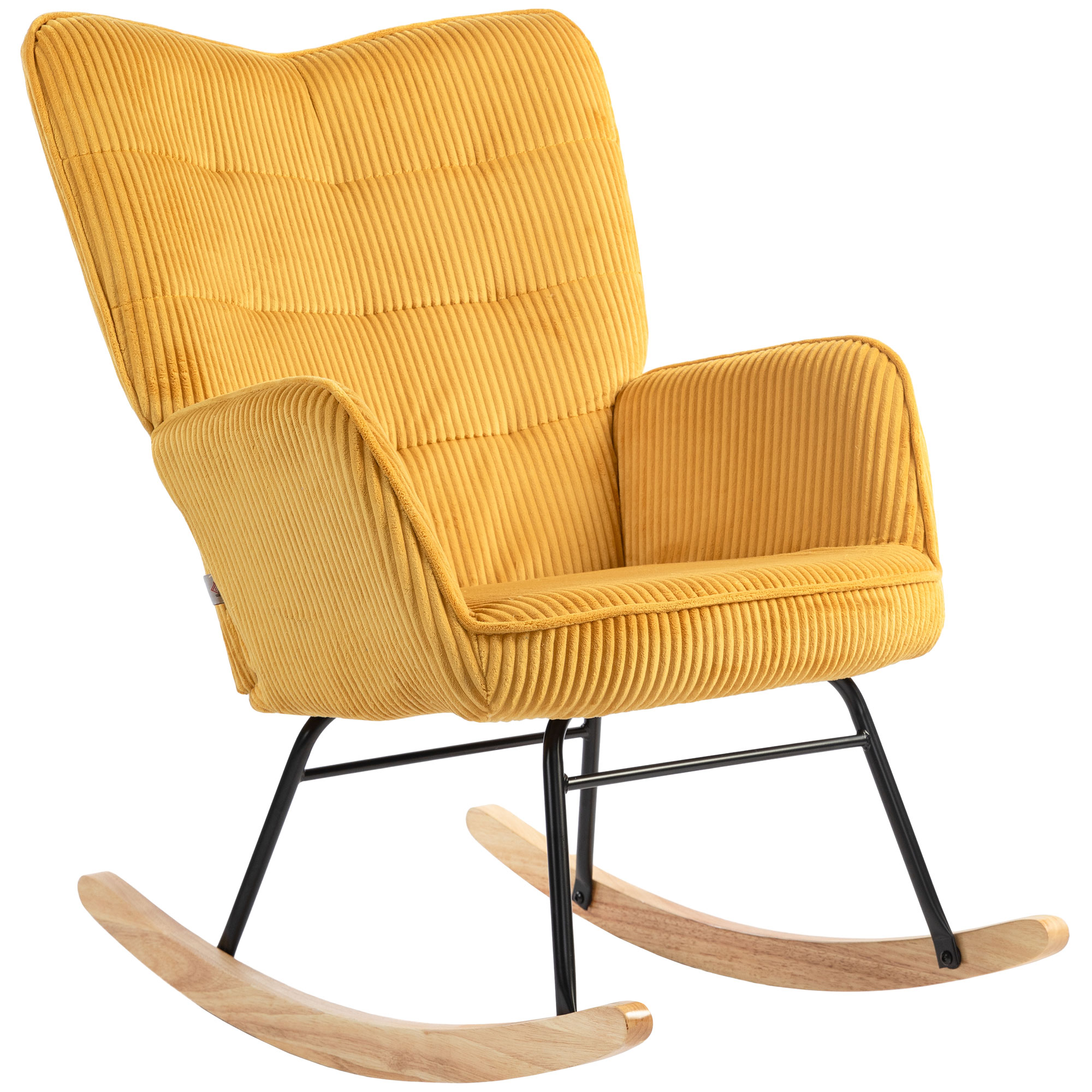 Vintage kiiktool, kollane, pöögipuu ja teras