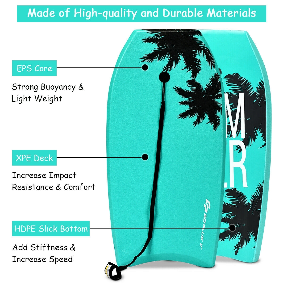 Kevyt Super Bodyboard EPS Ytimellä L - Image 5