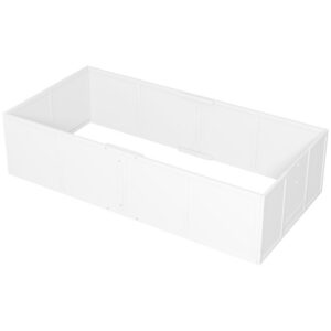 Koiran pentulaatikko, valkoinen, 196 x 96 x 48 cm