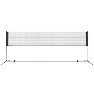 Regulējams badmintonu tīkla komplekts 420 cm melns