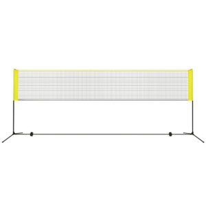 Regulējams badmintonu tīkla komplekts 420 cm dzeltens