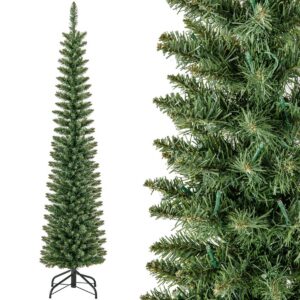 180cm kunstkuusk eelvalgustusega, 390 okstega, 180 sooja valget LED-i, kokkupandav metalljalus
