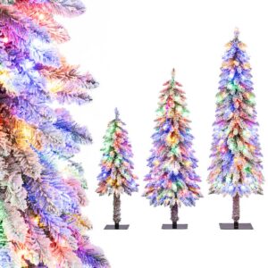 3-osainen Monivärinen LED-kuusisetti