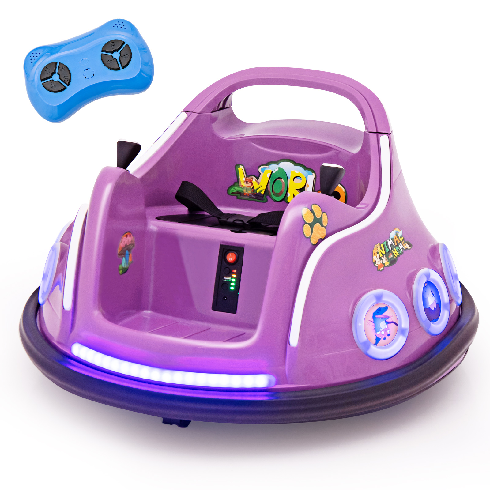 12V Bērnu buferauto violets - Image 8