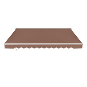 Ulosvedettävä parvekesuoja 3.6x3m kahvinväri
