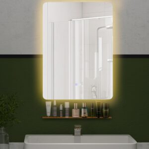70x50cm LED Vannitoa Peegel Reguleeritava Heleduse ja 3 Värvitooniga