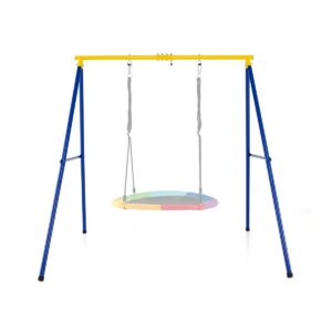A-raamiga kiik metallraamiga, 250 kg, kollane
