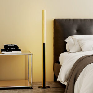 Bambusest põrandalamp LED, dimmeriga, 122 cm