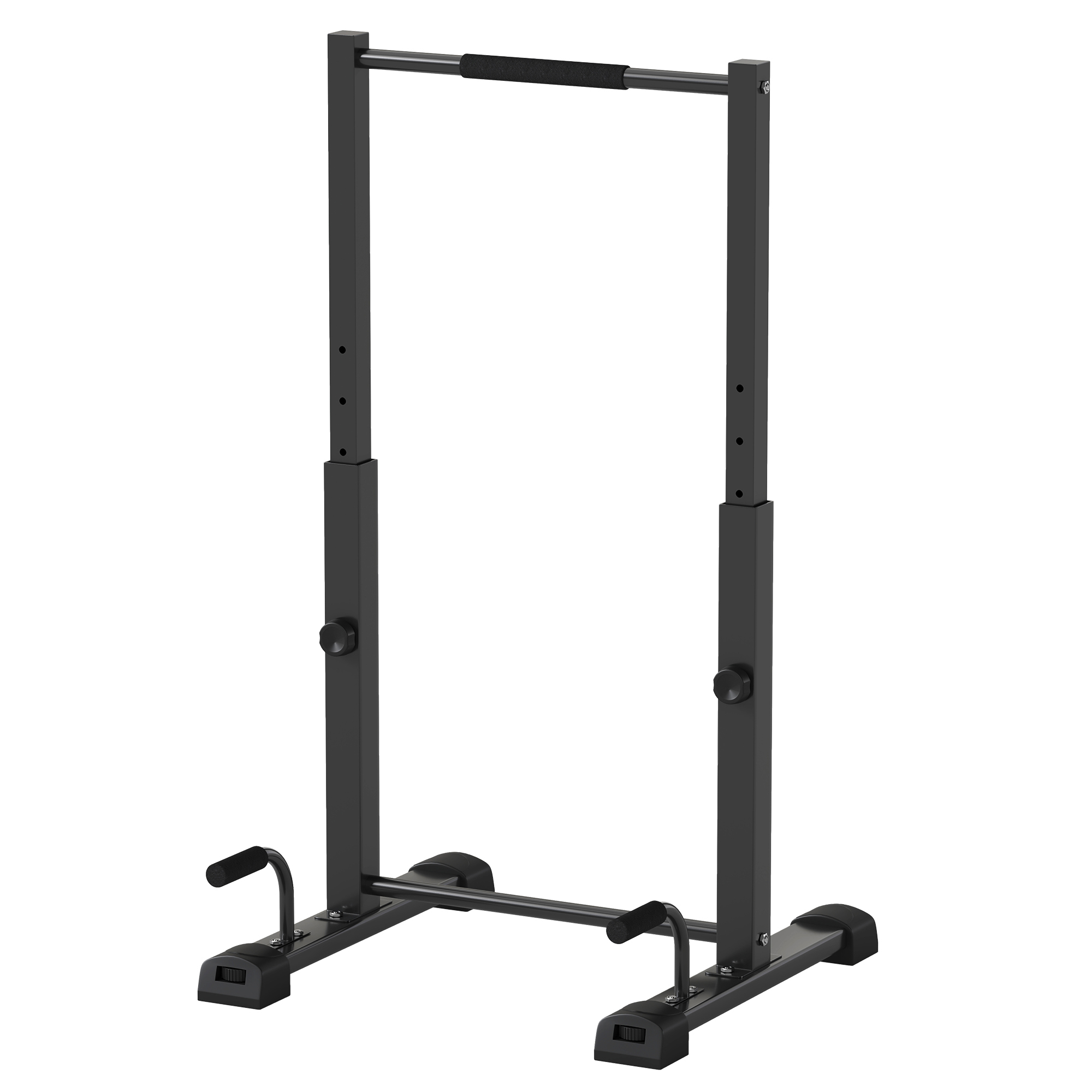 Dip-jaam, kätekõverduspuu, reguleeritav kõrgus 93-117 cm, 540 kg, must