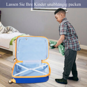 2-osaline laste kohvritekomplekt astronaudi motiiviga 33x21.5x51 cm