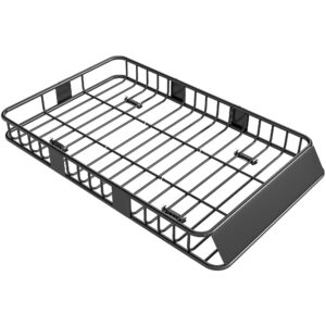 Autokatusel pagasikorv, metallist, must, 162 x 99 x 16 cm, kuni 100 kg