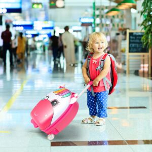 Lasten matkalaukku valopyörillä 3-6-vuotiaille