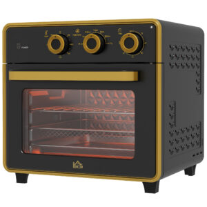 Mini krāsns, 20 l, 1400 W, melna+zelta