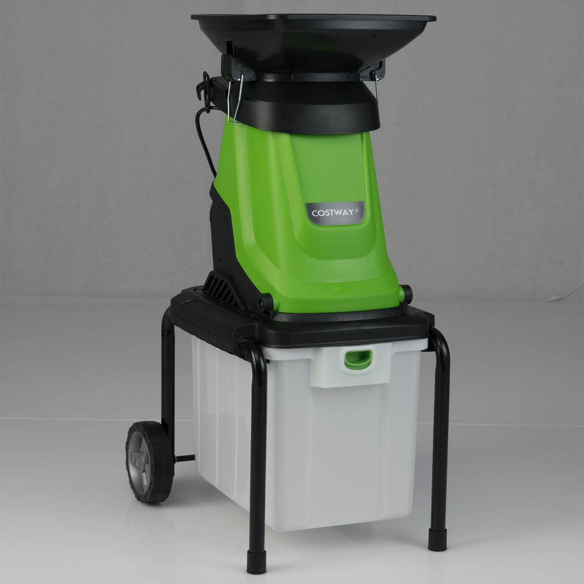 Elektriline aiapurustaja kogumiskastiga, 50 l, 3000 W, roheline, 55 x 44 x 106 cm