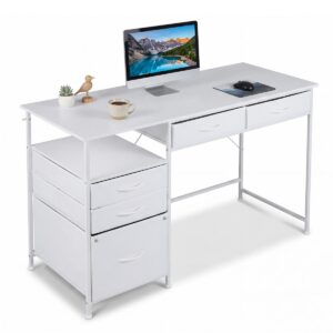 120cm arvutilaud hoiustusega, valge