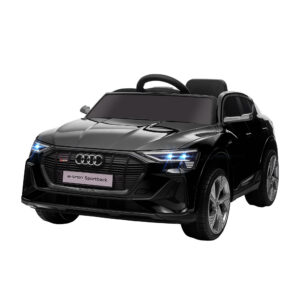 Sähköinen lastenauto Audi E-tron 12V, musta, 108 x 60 x 47 cm