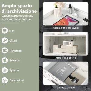 LED-öökapp 2 USB-pordiga, valge