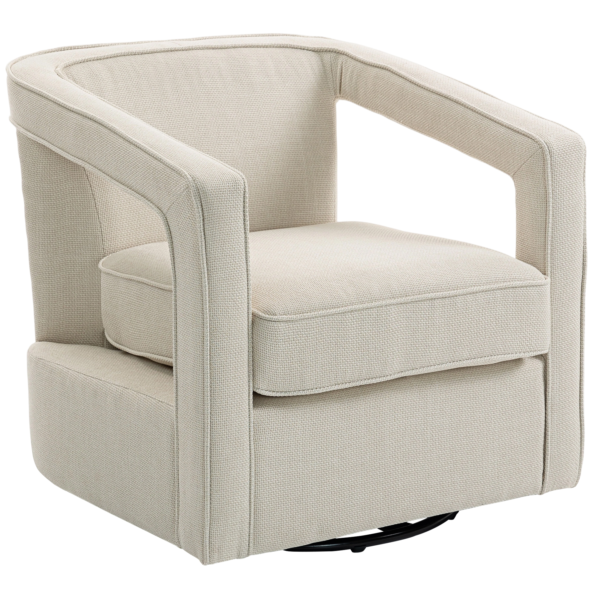 Kääntyvä lounge-tuoli, beige, 75 x 77 x 72 cm