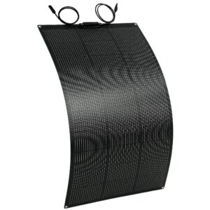 Pārnēsājams saules panelis 100 W 18 V, melns, 98,5 x 58 x 2,2 cm