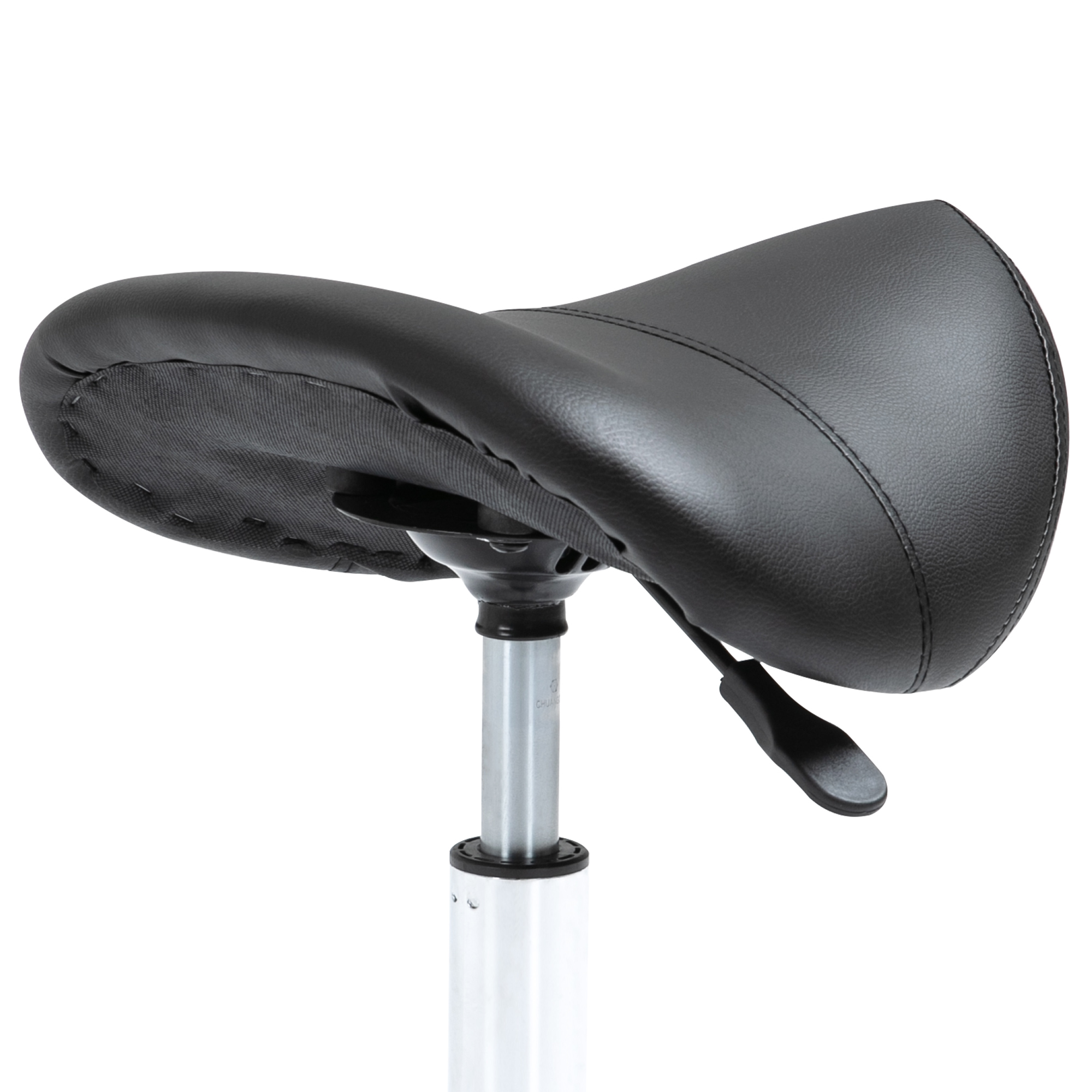 Reguleeritav sadultaburet ratastel, must, 49-61 cm - Image 7