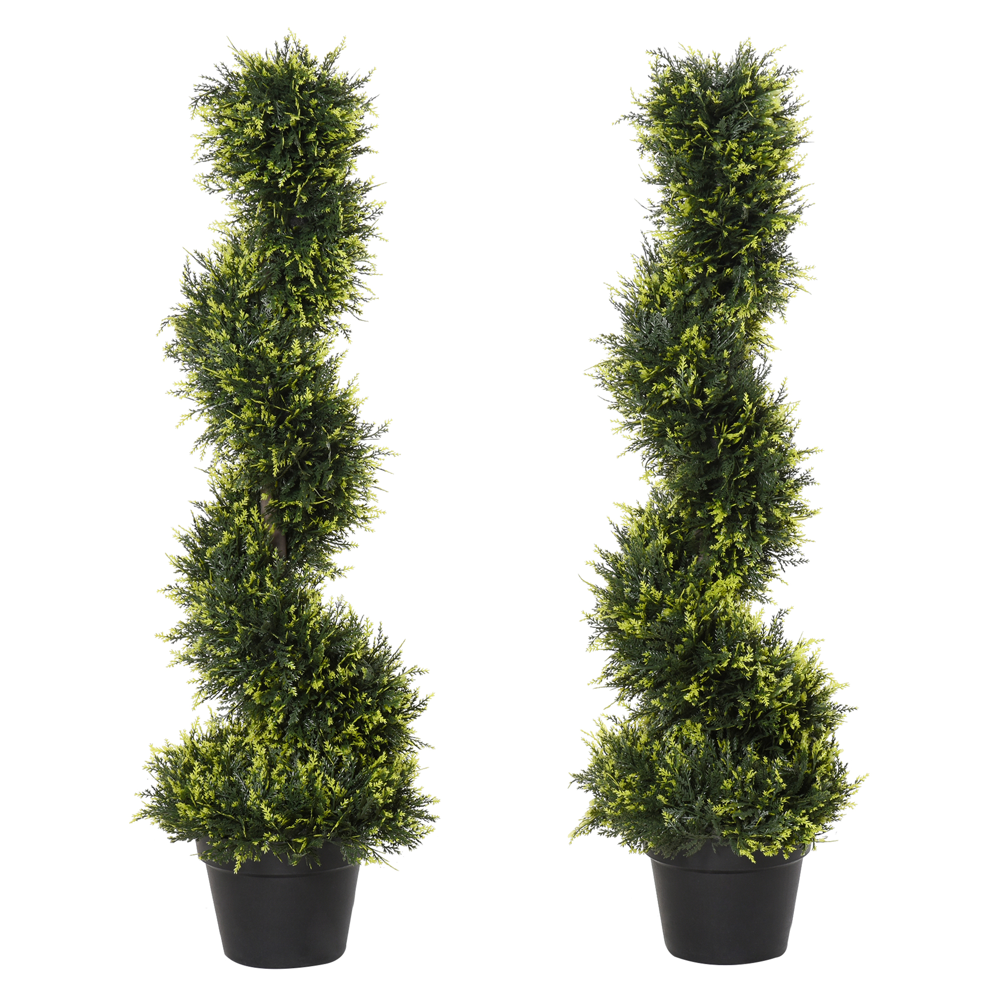 Kunstlik spiraalne seedripuu potis, 90 cm, roheline