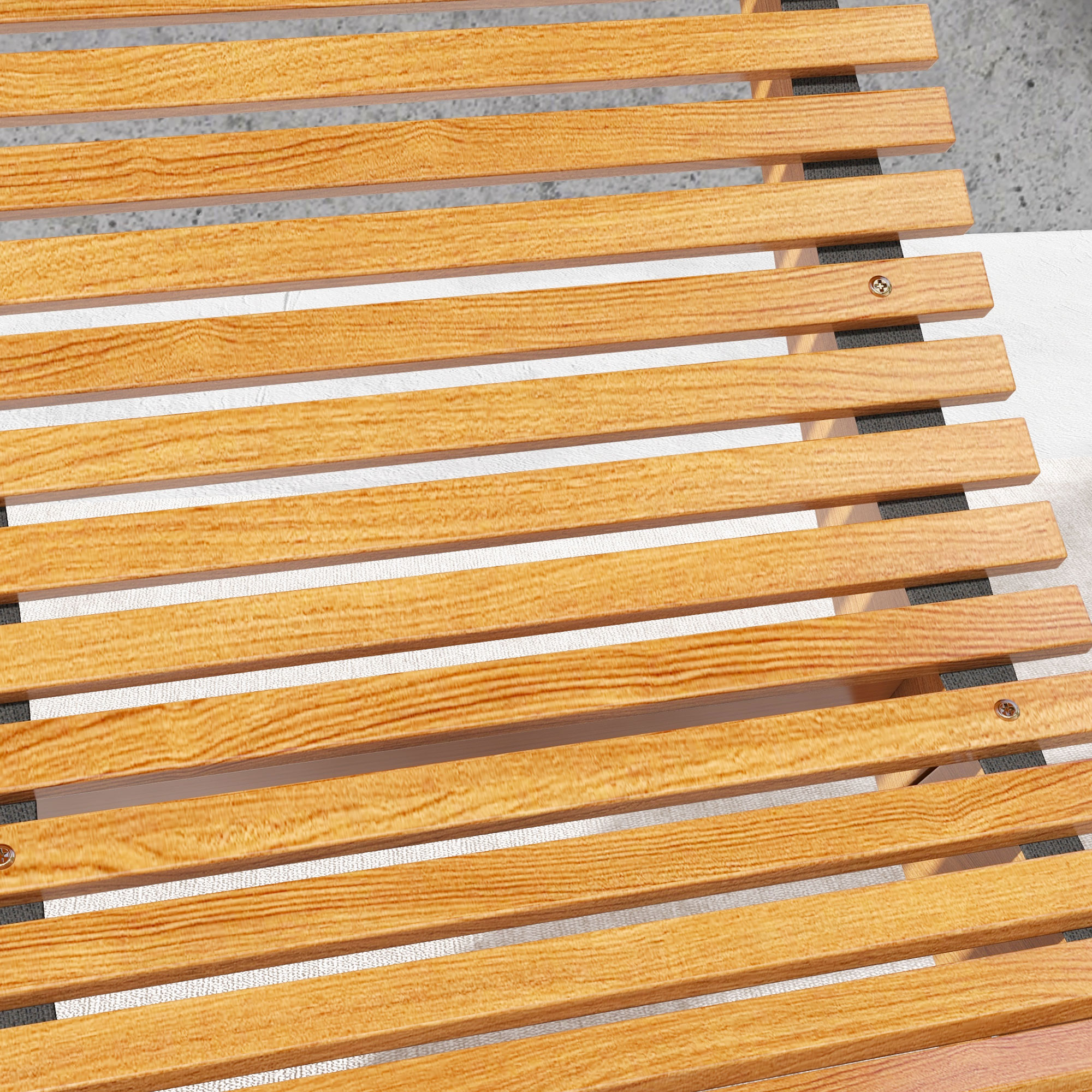 Lauko supamasis krėslas, aukšta atlošo dalis, reguliuojamas pagrindas, pušies mediena, 130 x 60 x 60 cm, šviesiai rudas - Image 9