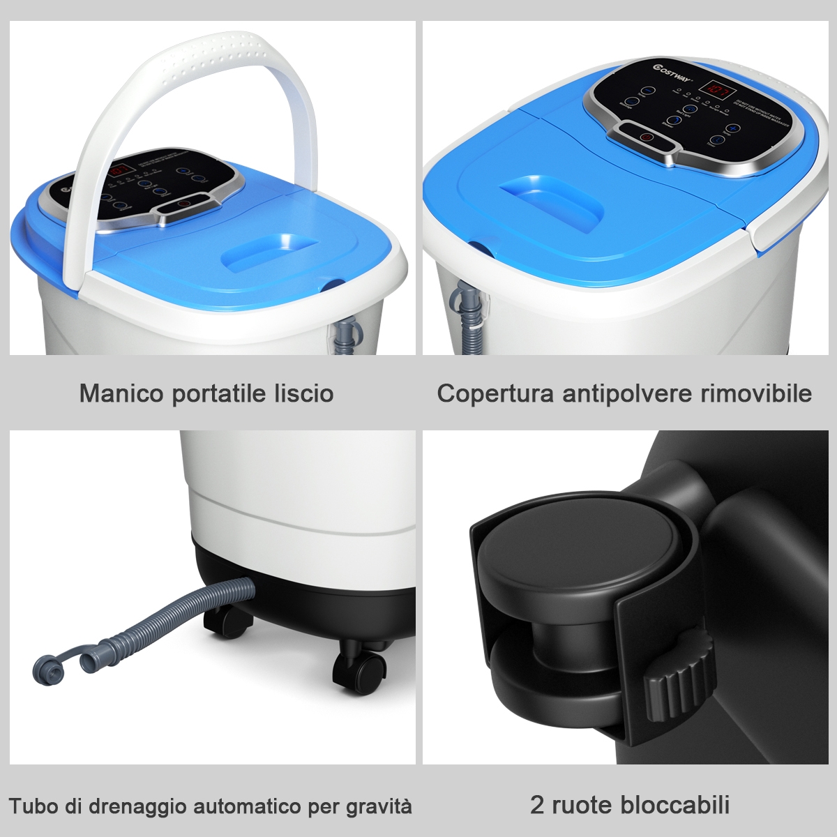 500W infrasarkanais shiatsu pēdu masieris - Image 2