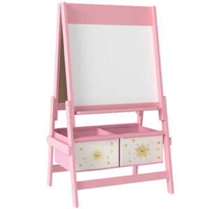 3-in-1 lastel molbert, roosa, 54 x 46 x 94 cm