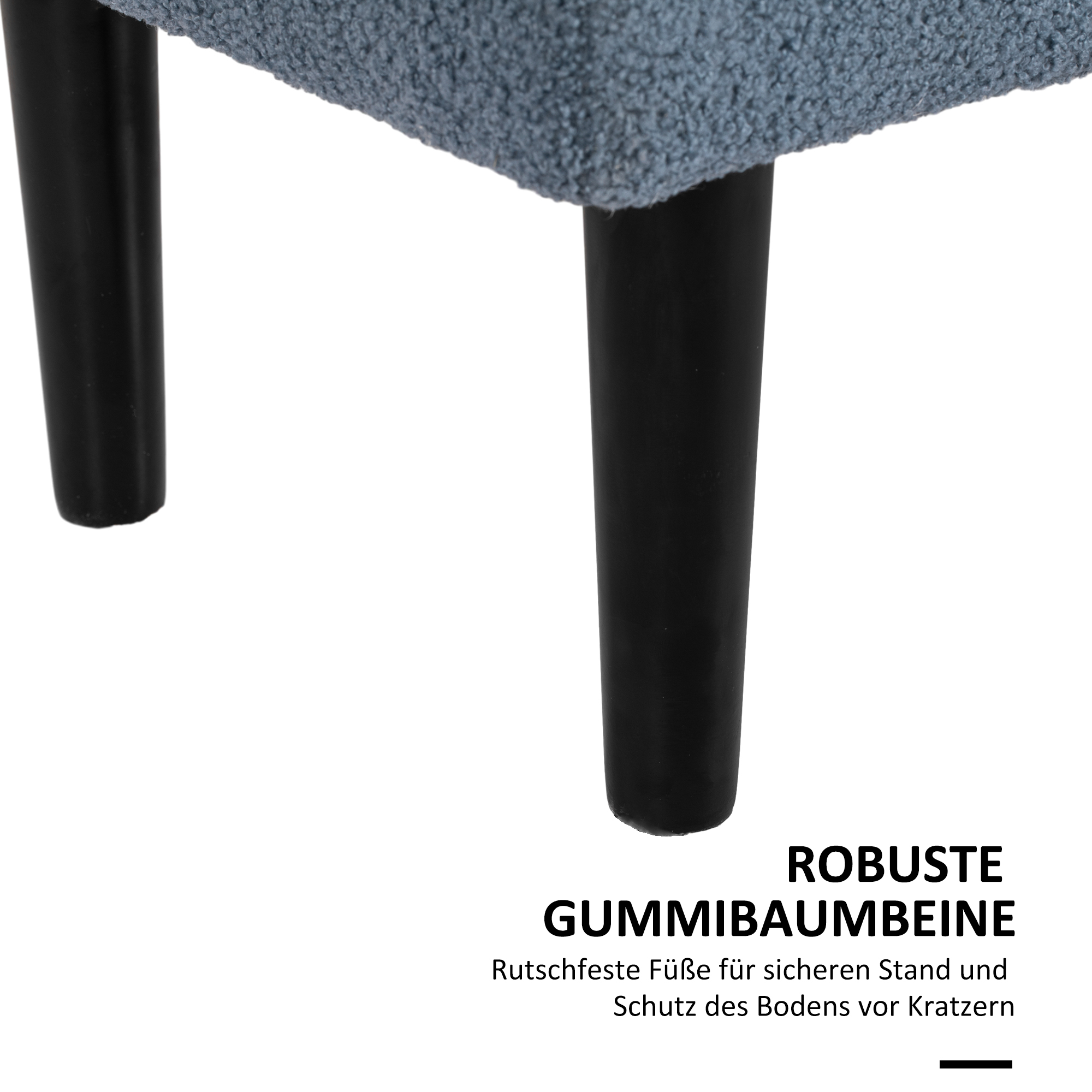 Verhoiltu säilytyspenkki, sininen, 95 x 38 x 45 cm - Image 5