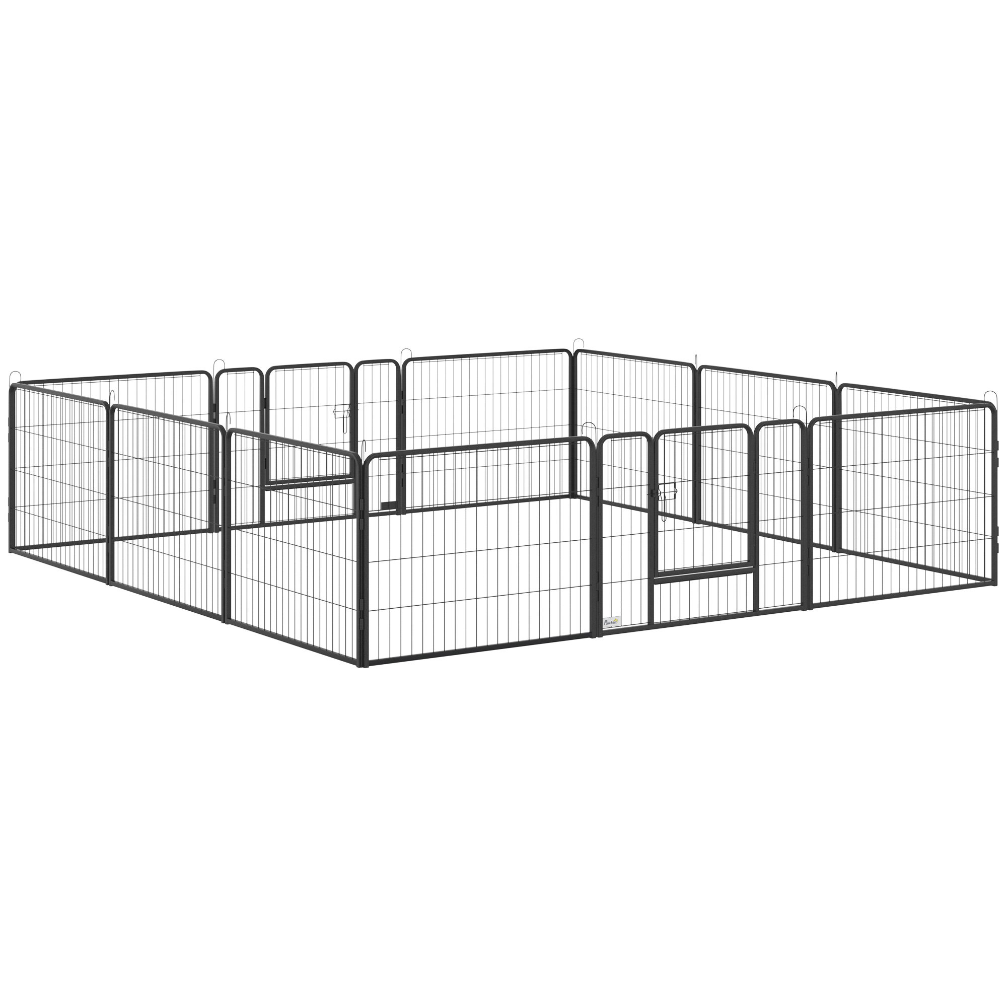 Koera aedik, 12 paneeli, sise- ja välitingimustesse, hall
