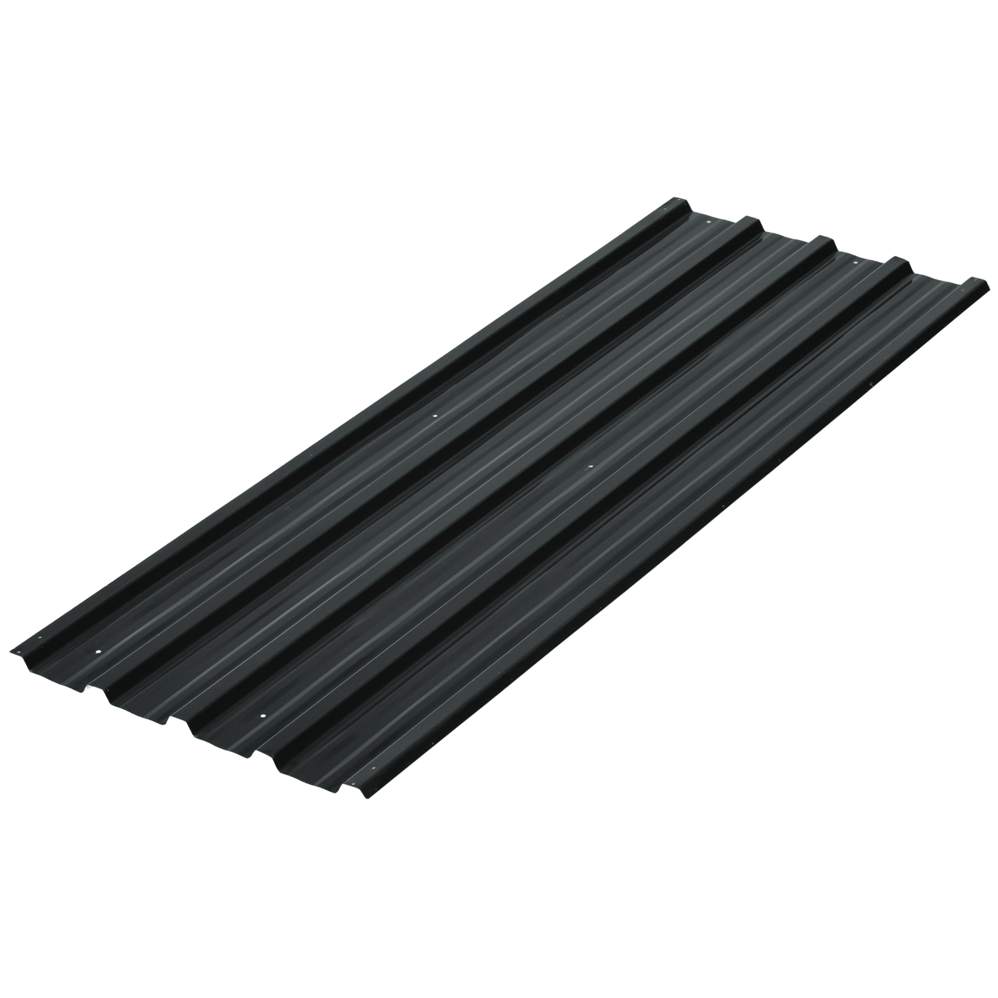 12 tk trapetsprofiilplekid, 129 x 45 cm, tumehall