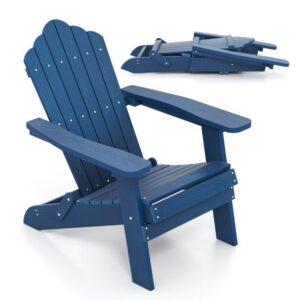 Kokkupandav Adirondack tool laiade käetugedega, mereväe sinine